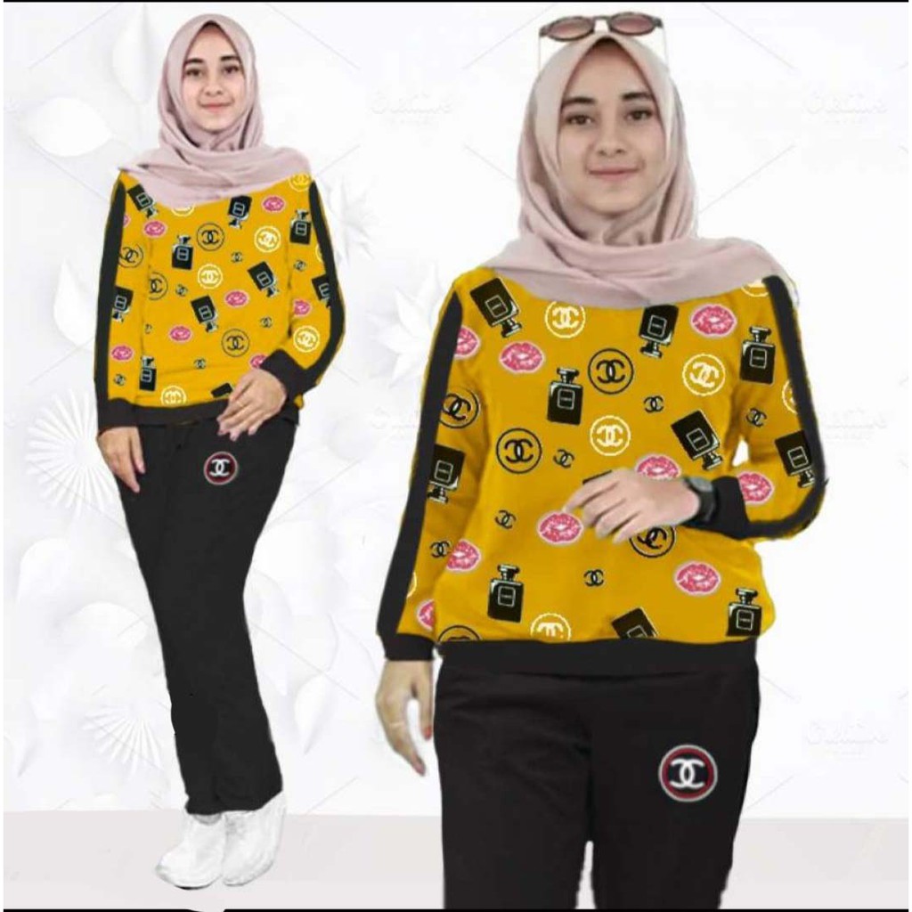 LVB Setelan Training Wanita/Track Suit Wanita/Setelan Kasual Wanita/Uk.XL-XXL-3XL NEW CHENEL Ka/Tr