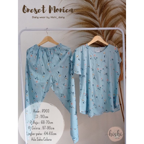 ONESET KOMBINASI RAYON VISCOSE /PIYAMA LUCU /BAJU TIDUR by Hishi_daily