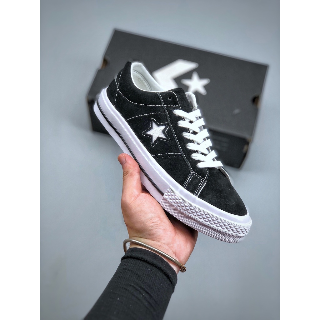 CONVERSE ONE STAR OX BLACK WHITE