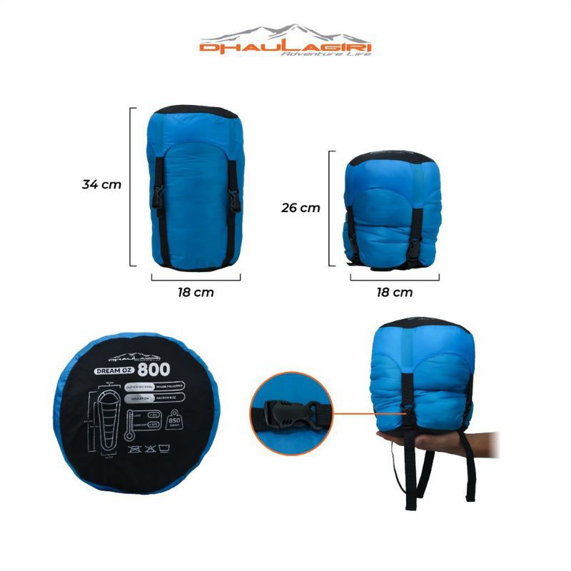 Dhaulagiri Sleeping Bag dreamoz 800 Kantong tidur DH