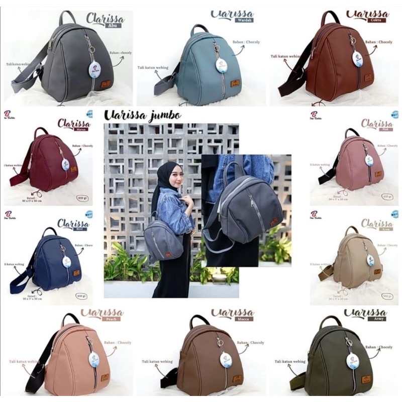 RANSEL CLARISSA BY BIRU TSABITA Tas original berkualitas harga terjangkau