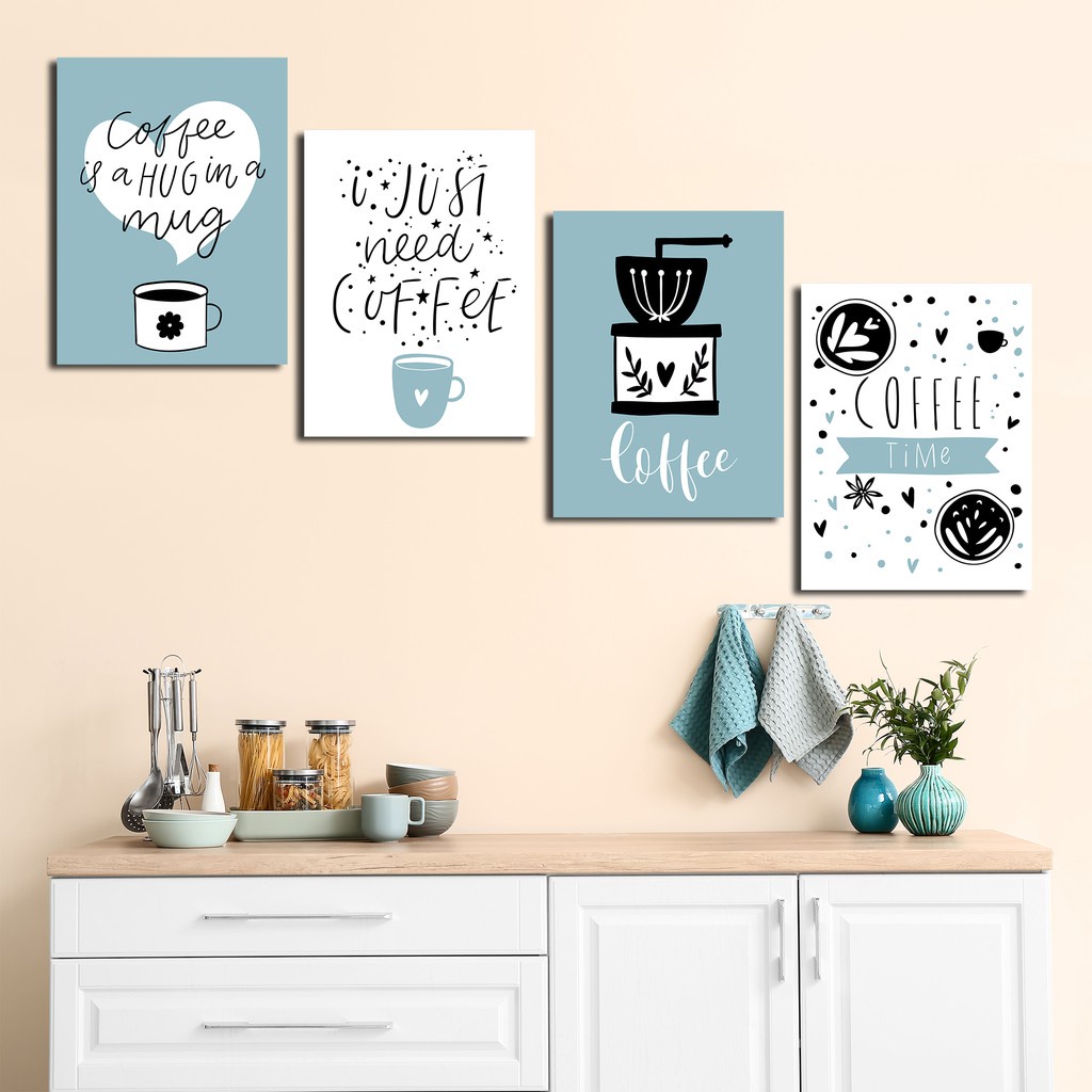 HIASAN DINDING DAPUR KITCHEN COFFEE WALL DECOR PAJANGAN POSTER DEKORASI RUMAH