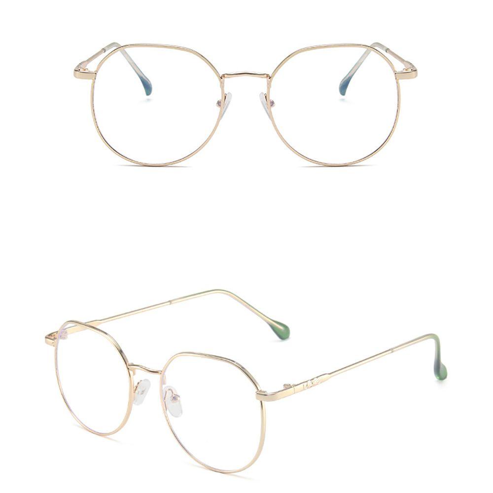 [Elegan] Kacamata Bingkai Logam Sederhana Kacamata Mata Anti Radiasi Untuk Wanita Women Anti Blue Light Pria Kacamata Komputer Eyeglasses Clear Lens Glasses Optical Glasses