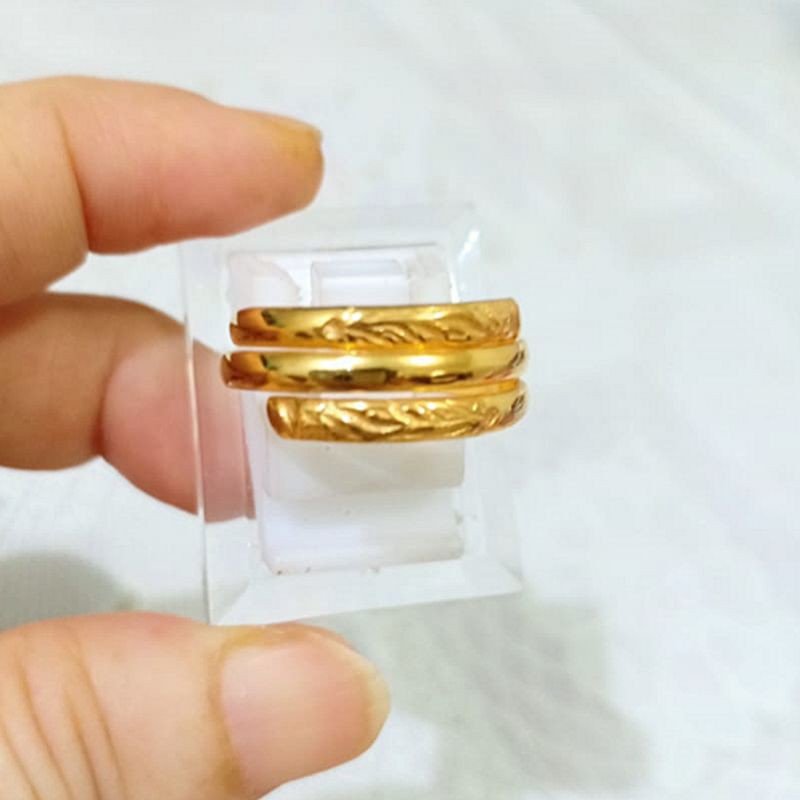 Cincin Sepilar Emas Muda 2 gr