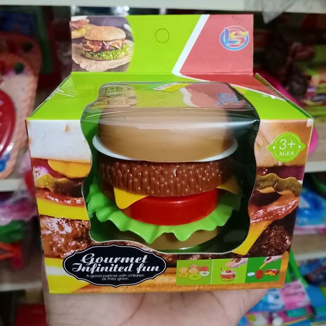 Mainan Anak Cream Beige Burger