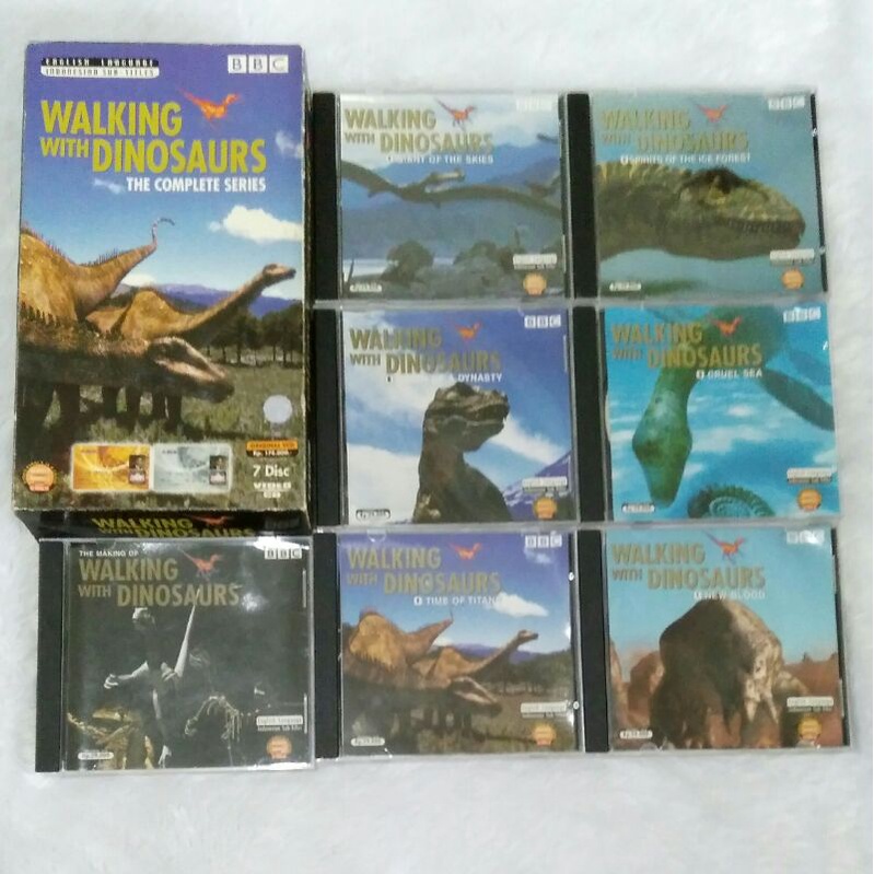VCD BBC series walking with dinosaurs educational edukasi anak dokumenter