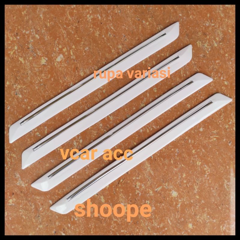 bumperGUARD pelindung bumper semua MOBIL avanza Inova innova agya calya rush fortuner ayla xenia sigra terios xpander yaris etios jazz hrv crv brv Mobilio brio UNIVERSAL LOGO trd hitam putih carbon