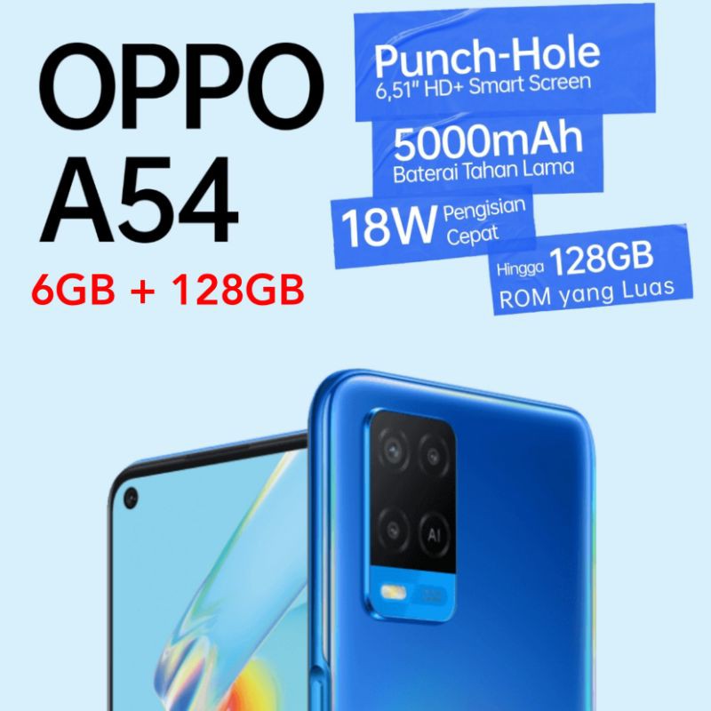 Oppo A54 6/128 Garansi Resmi RAM 6GB 128GB 4GB 4/128 4/64