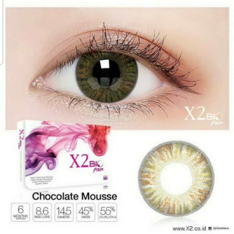Softlens X2 Bio Four Chocolate Mousse