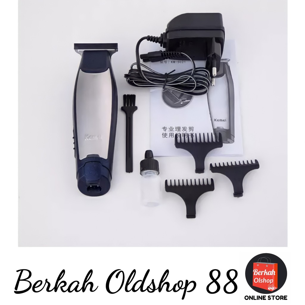 Berkah Oldshop 88 - Hair Clipper Kemei Detailer KM-5021 Alat Mesin Cukur Rambut Cordless Kemei 5021