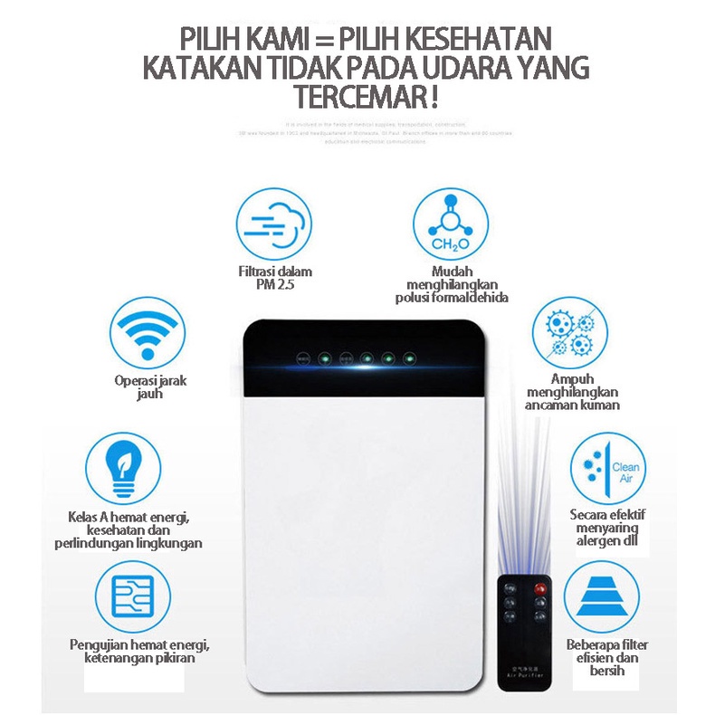 Pembersih Udara Rumah Pembersih Udara Cerdas B18 Filter HEPA Air Purifier