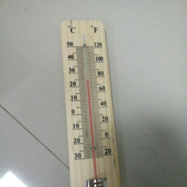 Thermometer Dinding Kayu Corona Termometer