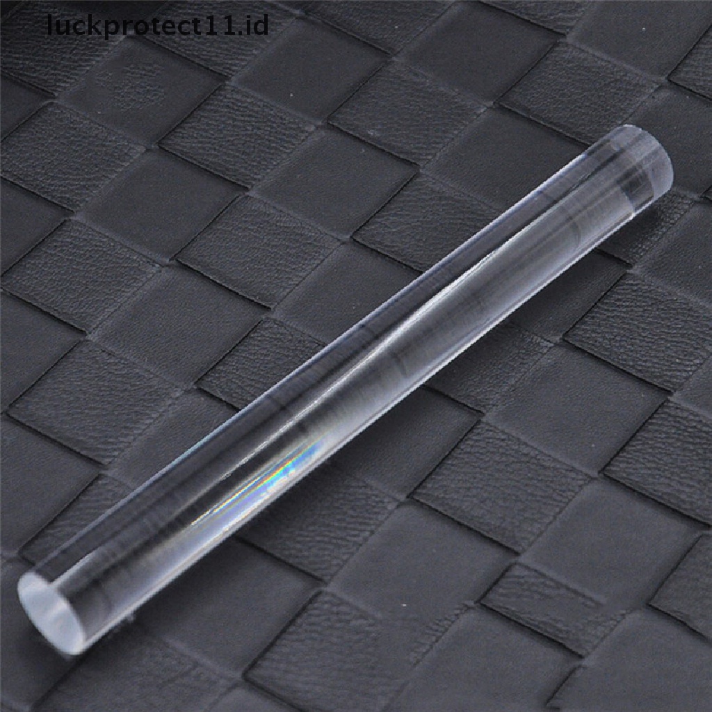 //HG&amp;ID// 1pc Transparent Acrylic Solid Roll Clay Rolling Fondant Baking Pastry Roller .