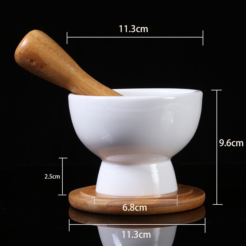 Ulekan Cobek Alu Estetic Nordic Style Bahan Keramik Ceramic Pestle and Mortar