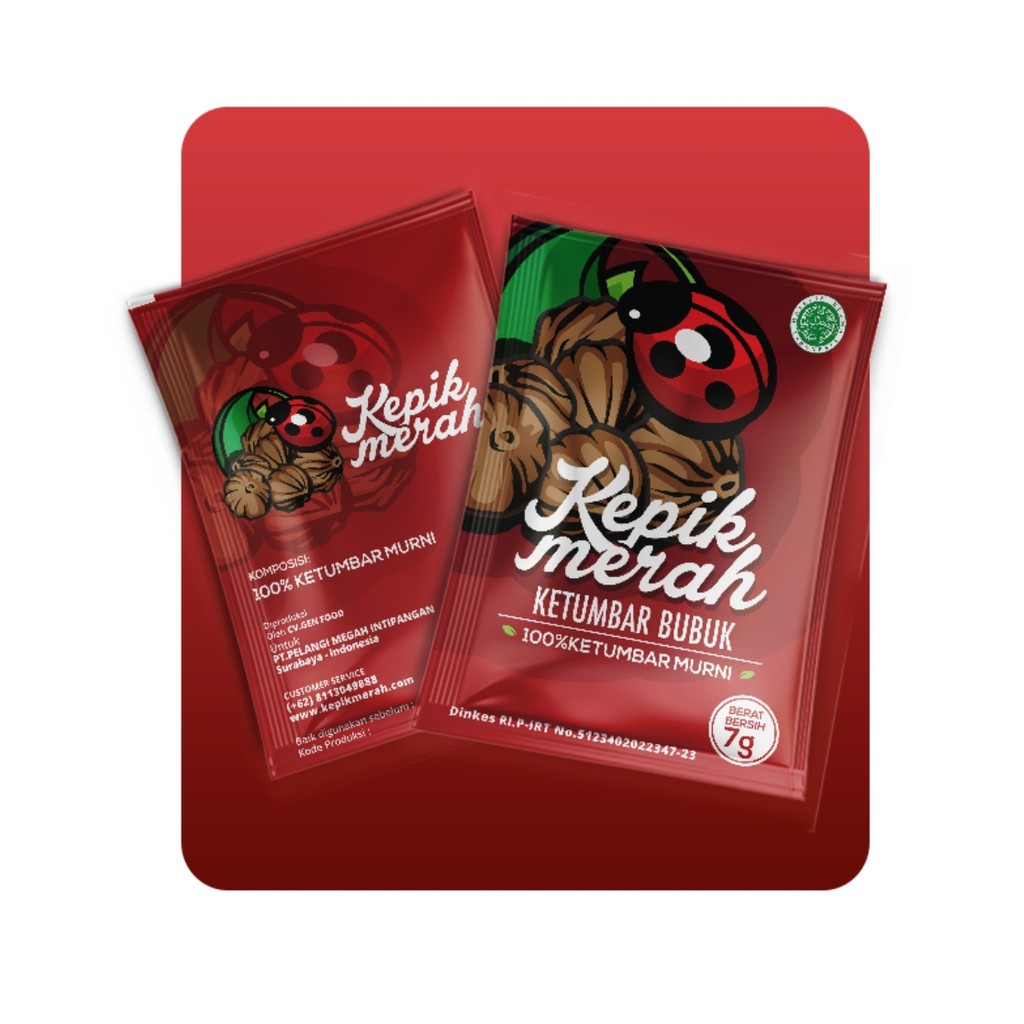 

Ketumbar Bubuk Kepik Merah 12 sachet @7gr