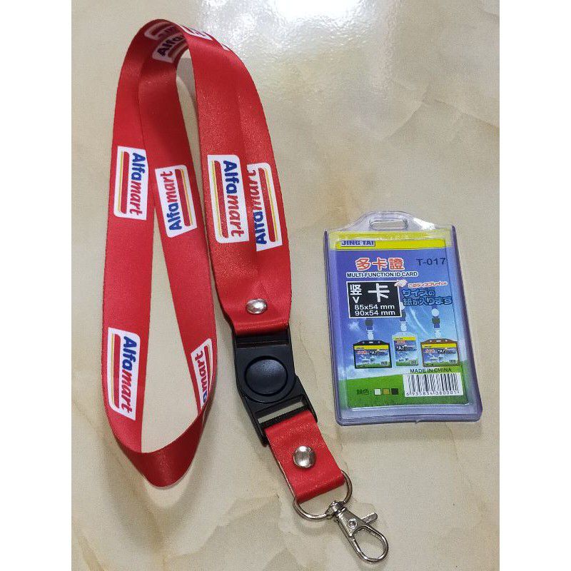 

READY✅ LANYARD IDCARD ALFAMART BERWARNA PRINTING / TALI ID CARD PRINTING ALFAMARD