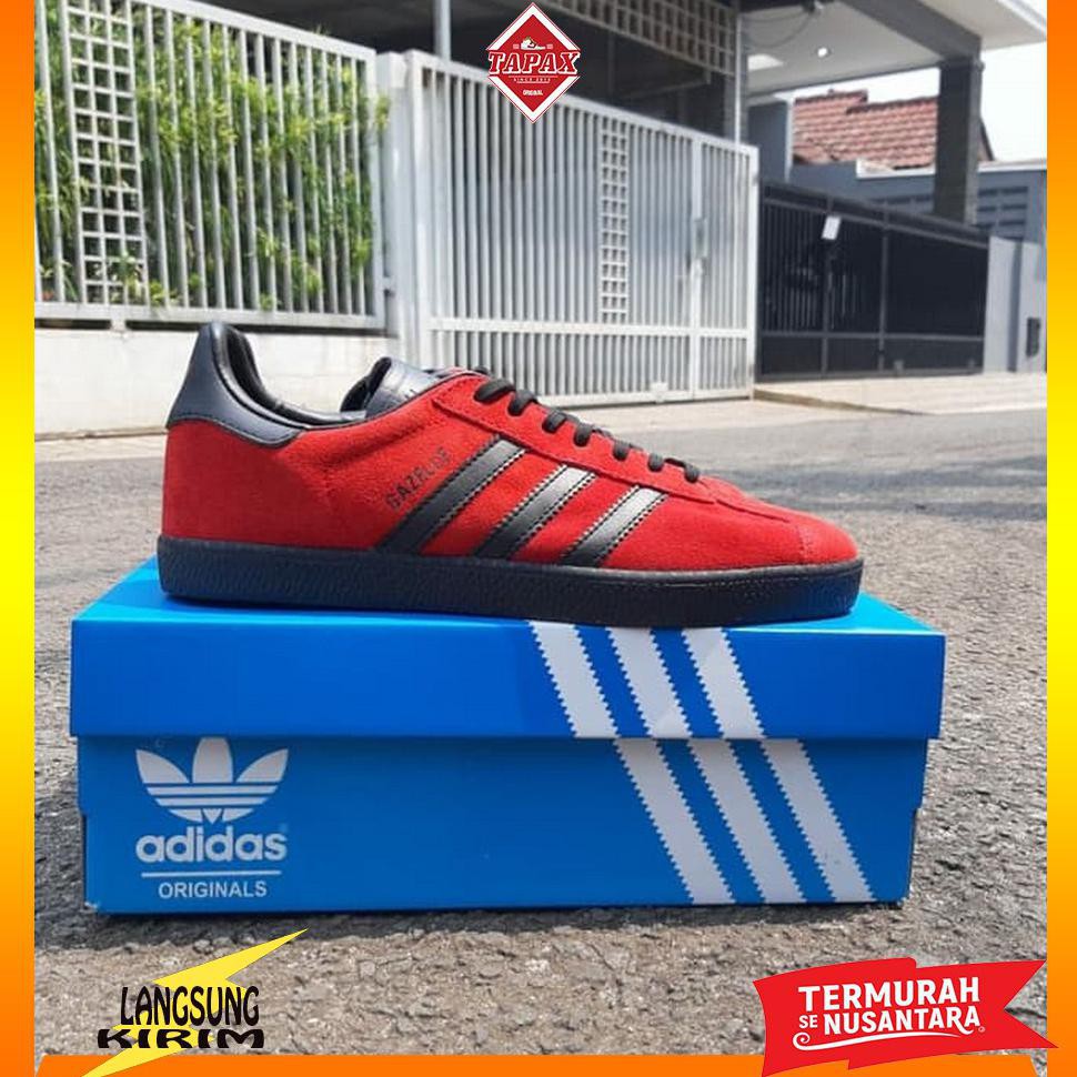 Sepatu Pria Keren Adidas Gazelle Red Devil Original Komponen Murah