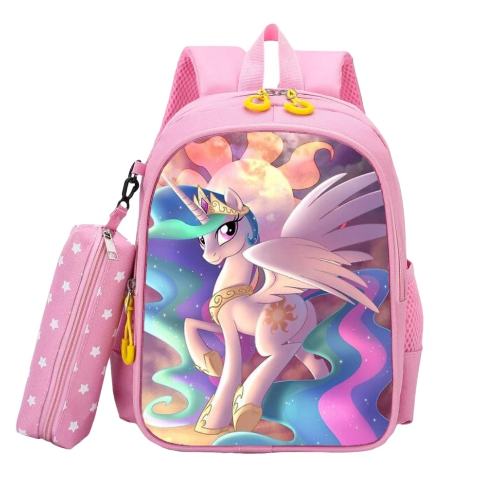 dzakybag - Tas Anak Ransel Sekolah Laki-laki Perempuan SD Tk Smp Motif Kartun FROZEN 2IN1