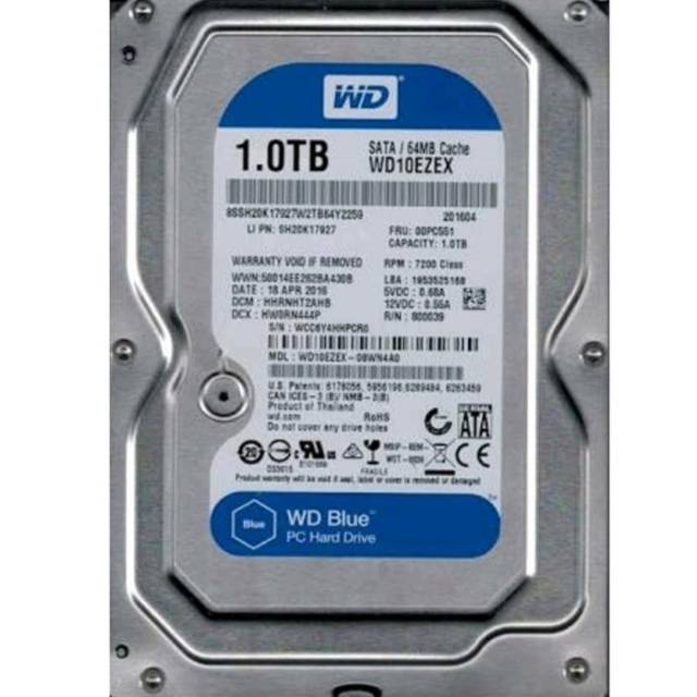 Hardisk pc 1tb wd