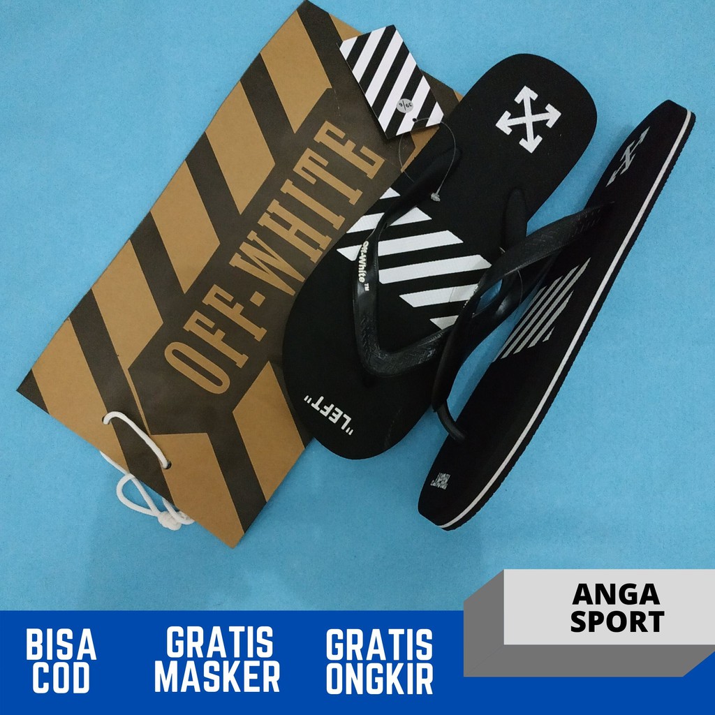 SENDAL JEPIT PRIA OFF WHITE / SANDAL KASUAL COWOK / SENDAL DISTRO / SENDAL SANTAI PREMIUM