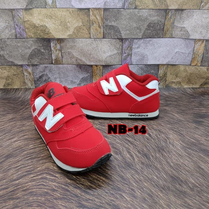 Sepatu New Balance Anak Merah Putih Murah - Sepatu Anak Perempuan Sepatu Anak Laki-laki Sepatu Murah