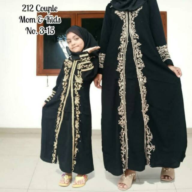 Abaya couple sepasang ibu dan anak