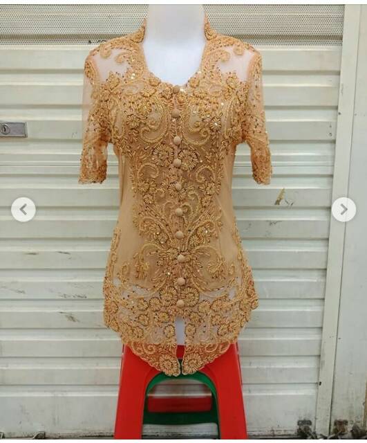 Kebaya payet krah tegak 2