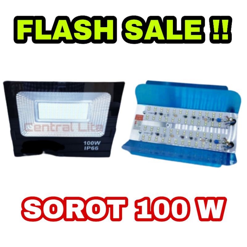 Lampu Sorot Tembak Led 100 Watt 100W Led Floodlight 100 Watt