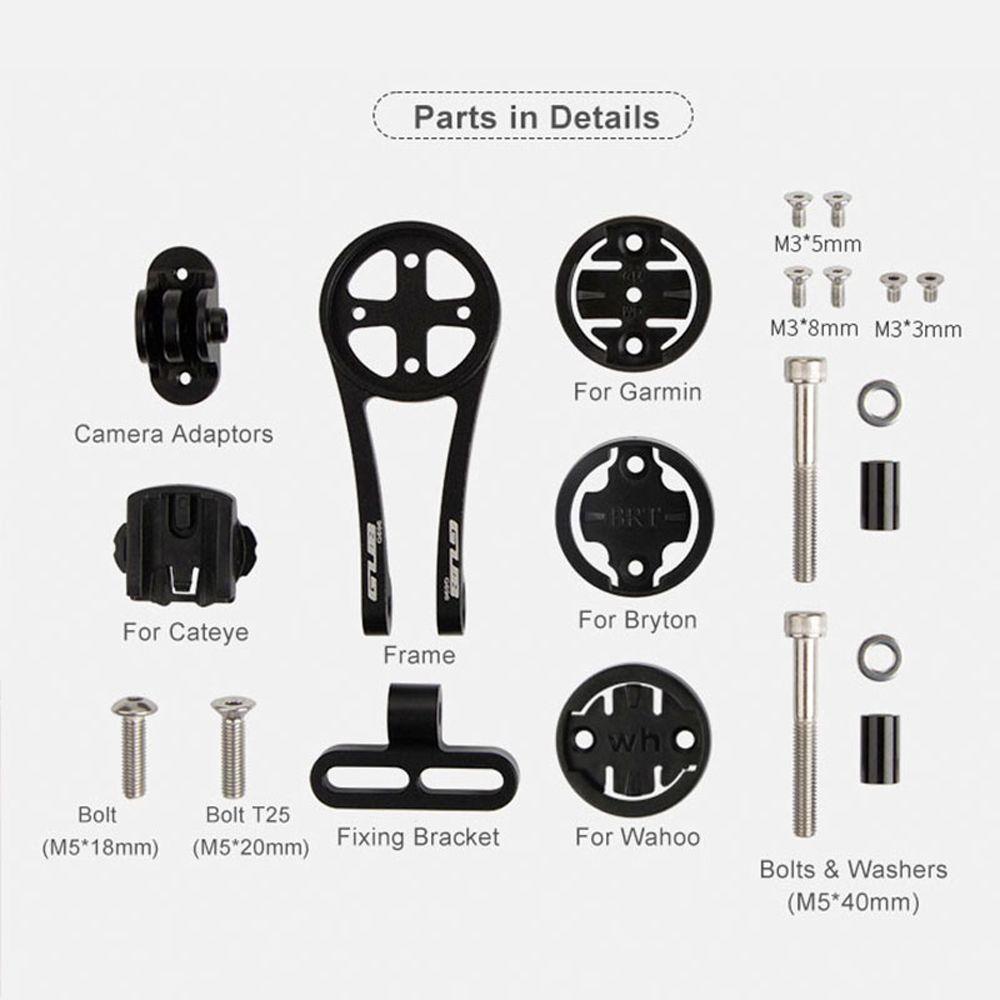 Lanfy GUB 696dudukan Komputer Sepeda Sepeda Jalan Aksesoris Cyclokomputer Mount Stand Speedometer Stang Mount Miring Adjustable Stem Mount Dudukan Stang Sepeda