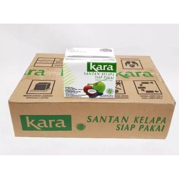 SANTAN KARA 200 ML 1 DUS ISI 10 PCS SANTAN KELAPA KARA