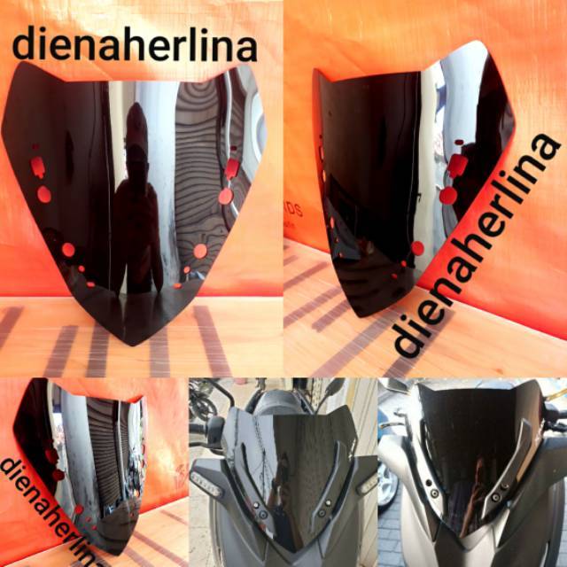 WINDSHIELD XMAX250 XMAX300 V2 VISOR XMAX V2 TEBAL 4 MILI