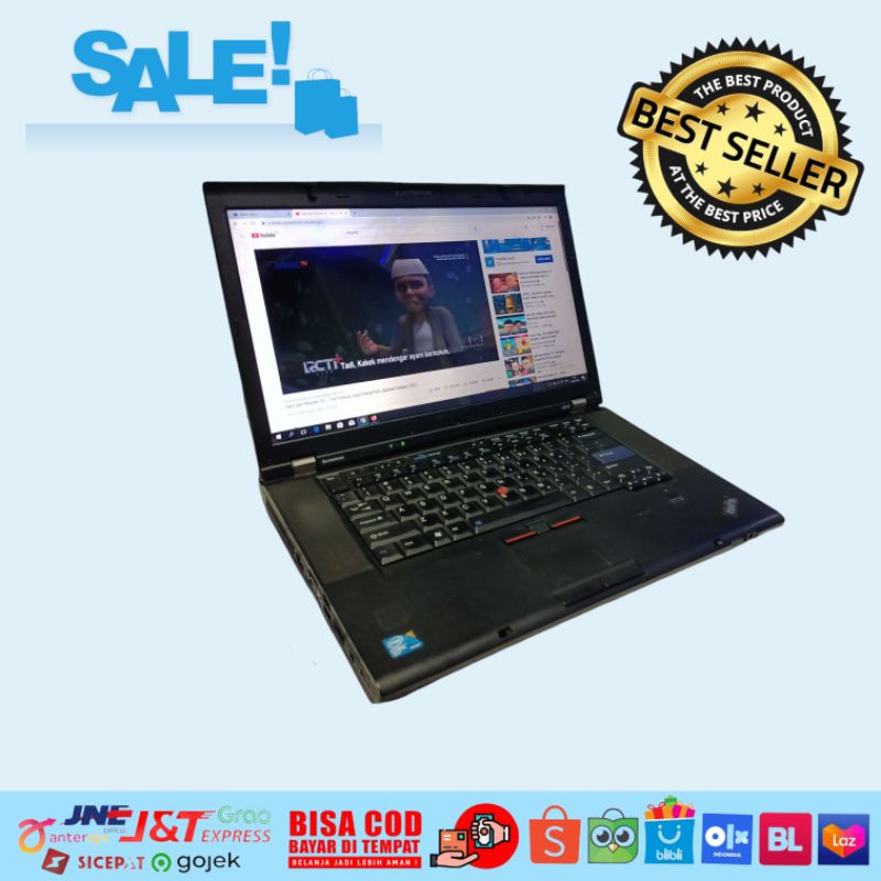 Sale Lenovo Thinkpad Intel core i7 ram 4gb SSD 128gb layar 15&quot; Bergaransi Ready Stok