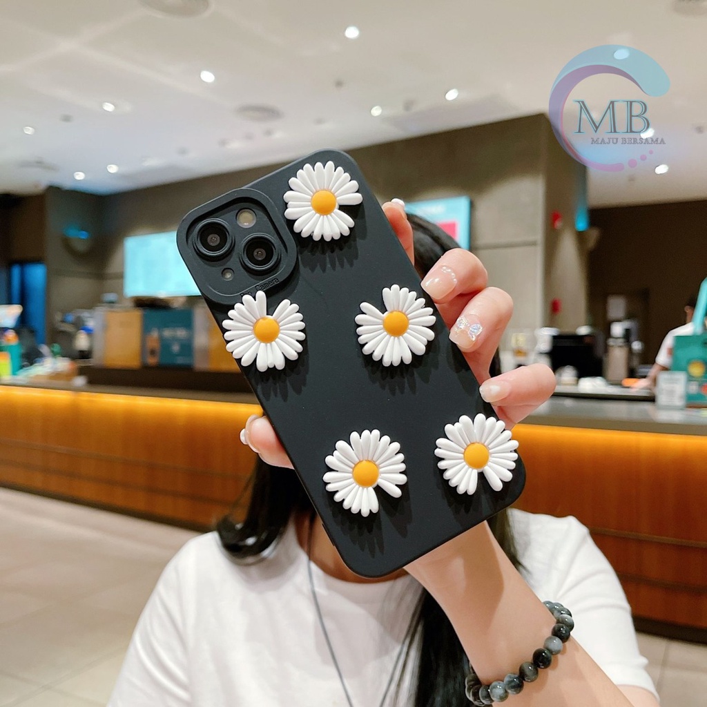 SOFTCASE PROCAMERA BUNGA DAISY 3D OPPO RENO 4 4F 5F 5 F5 F7 F1S F11 PRO MB3653