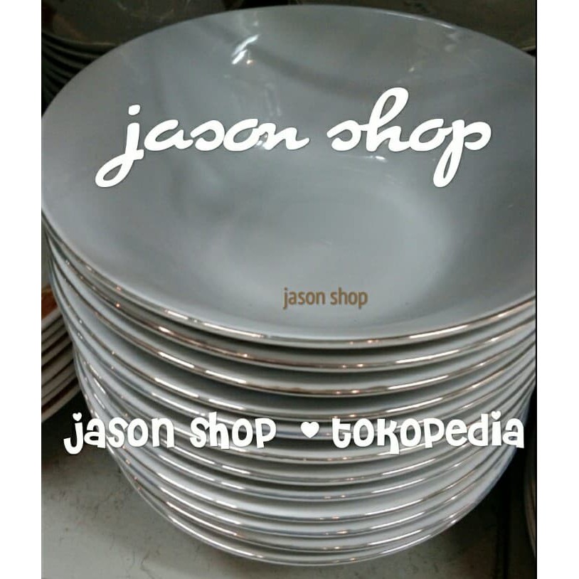 Piring makan Porcelainware/Piring keramik polos/Piring makan keramik