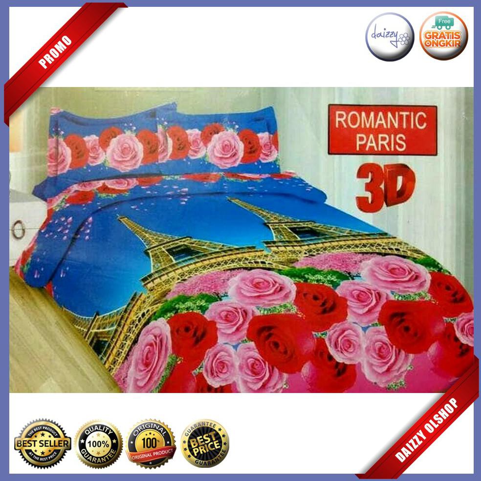 Sprei Bonita King B4 180X200 Romantic Paris Seprai Sprai Bantal Guling BMSC452