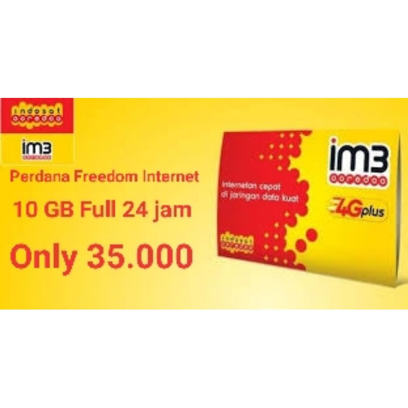 Perdana Indosat 10GB Full 24 Jam ✓ kuota murah ✓