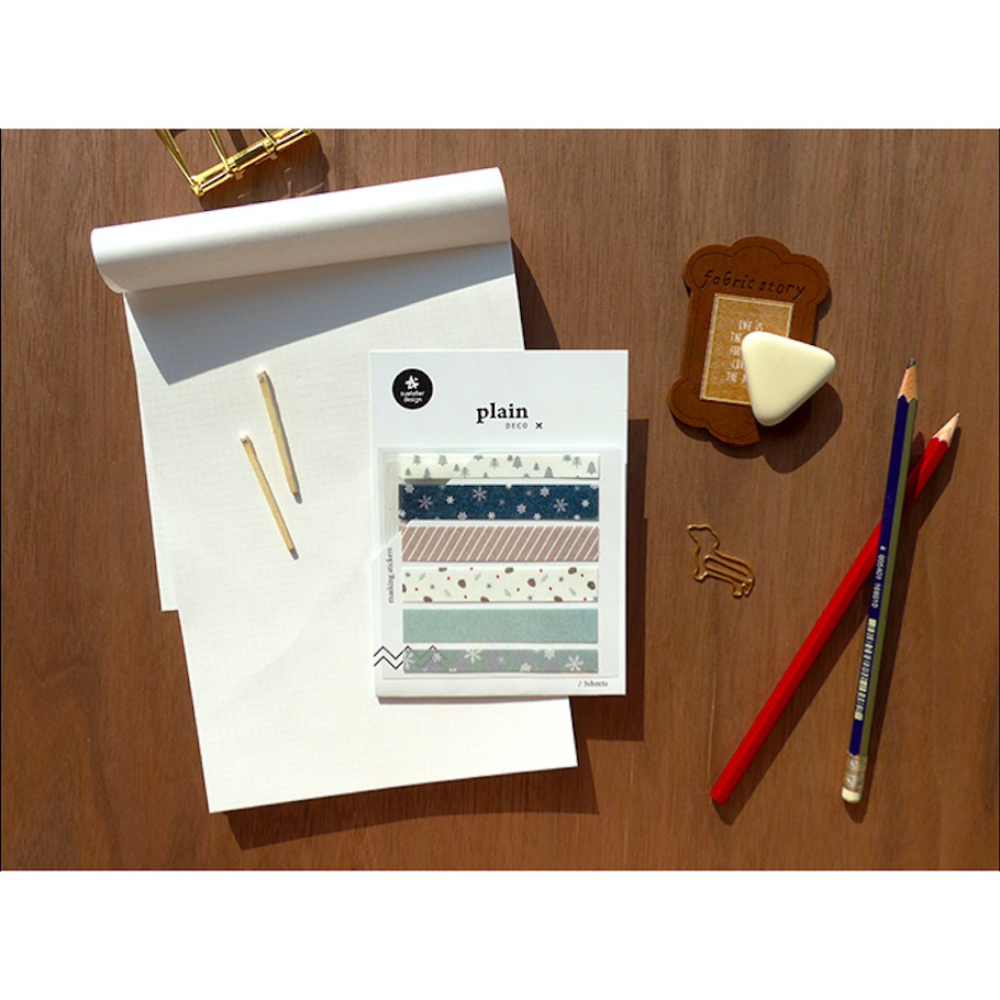 

SUATELIER Sticker Plain 11 3pcs