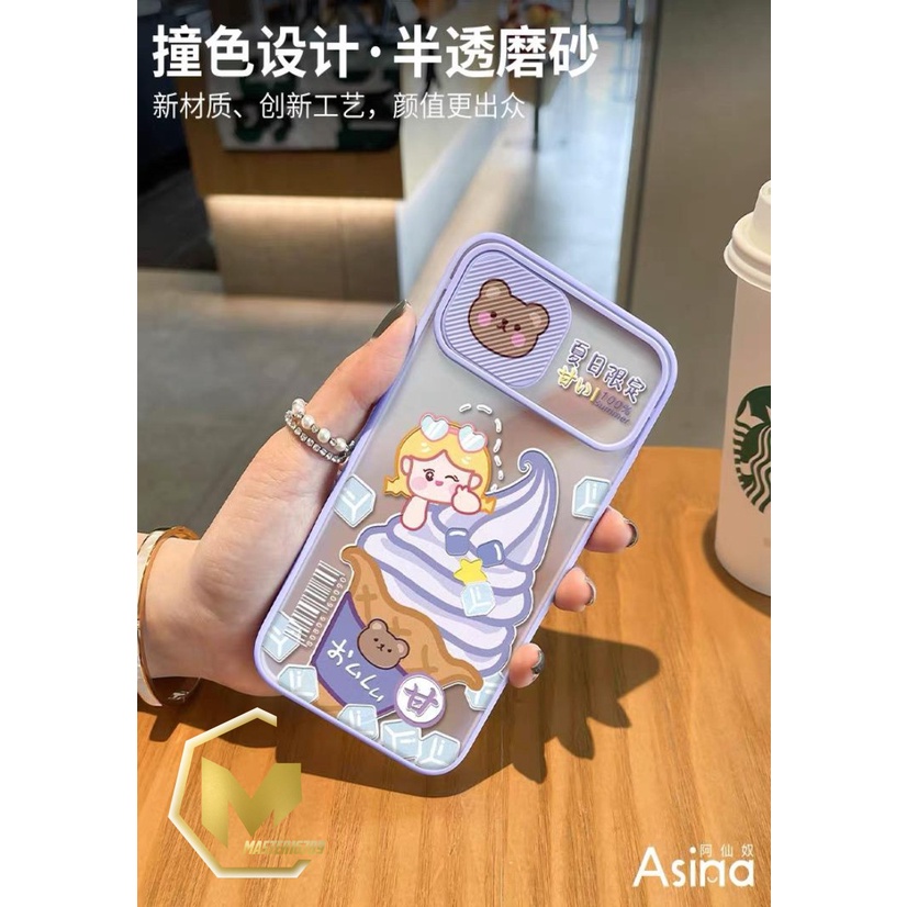 SS078 SOFTCASE SLIDE KARAKTER  OPPO A1K C2 A15 A37 NEO 9 A5 A9 A52 A92 A53 A54 A16 A31 A3S A5S F9 A7 A12 A11K F1S A59 RENO 4 4F 2020 MA2216