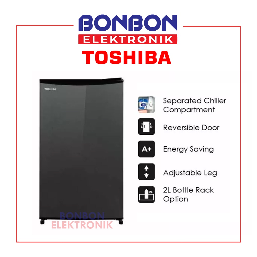 Toshiba Kulkas 1 Pintu GR-RD121CC-DMF(37) / GRRD121CCDMF 90L