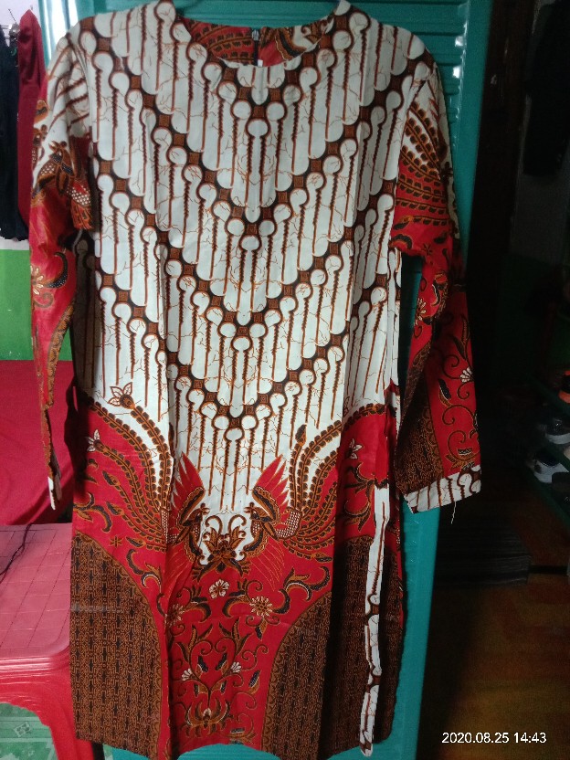 Batik Couple Keluarga Sania Ruffle Ori Ndoro Jowi Dnt Sogan