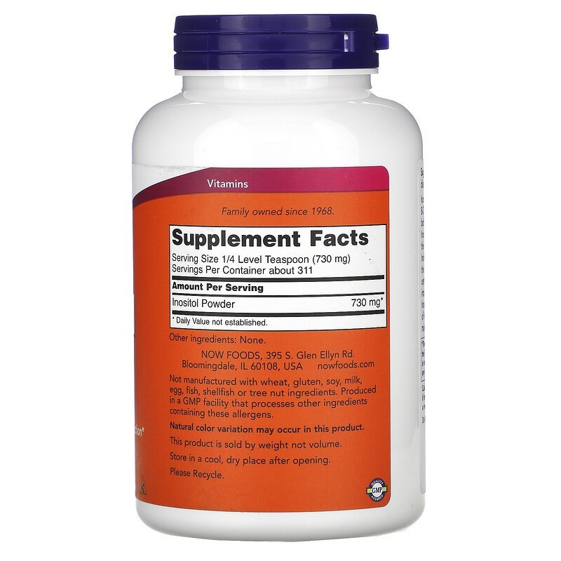 Now Foods Inositol Powder 227 g Now Inositol Powder Ori USA