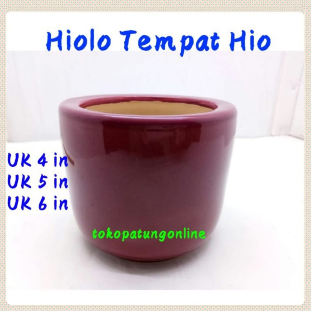 Hiolo Tempat Hio Keramik Polos Leluhur 01