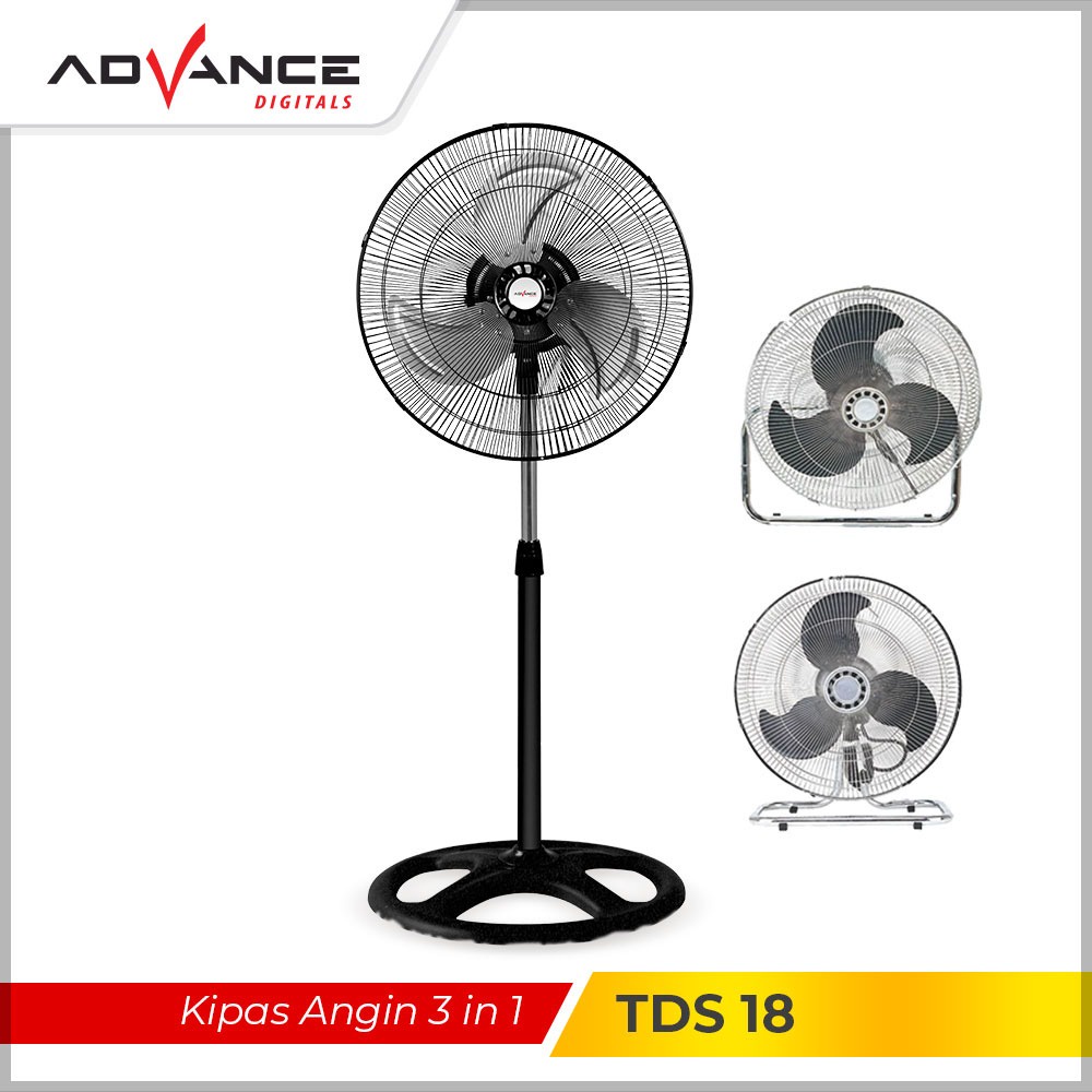 Kipas Angin ADVANCE TDS-18 18inch Fan Multifungsi 3in1 | Garansi Resmi Advance 1 Tahun