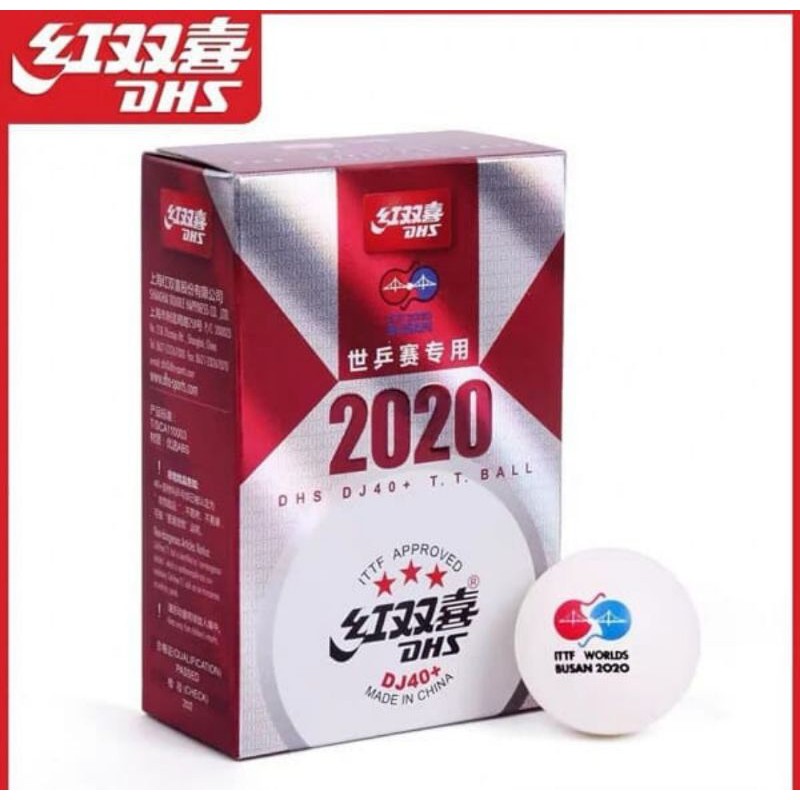 Bola Pingpong DHS DJ40+ Busan 2020 ITTF  word original