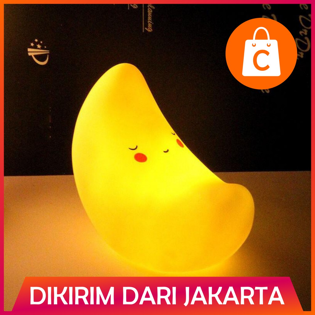  C Mart Lampu  Malam LED Bentuk  Bintang  Bulan Awan 