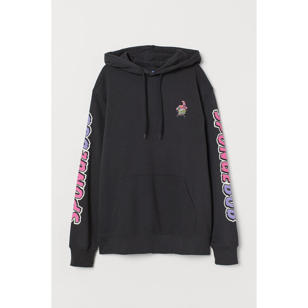 H*M SPONGEBOB HOODIE BLACK
