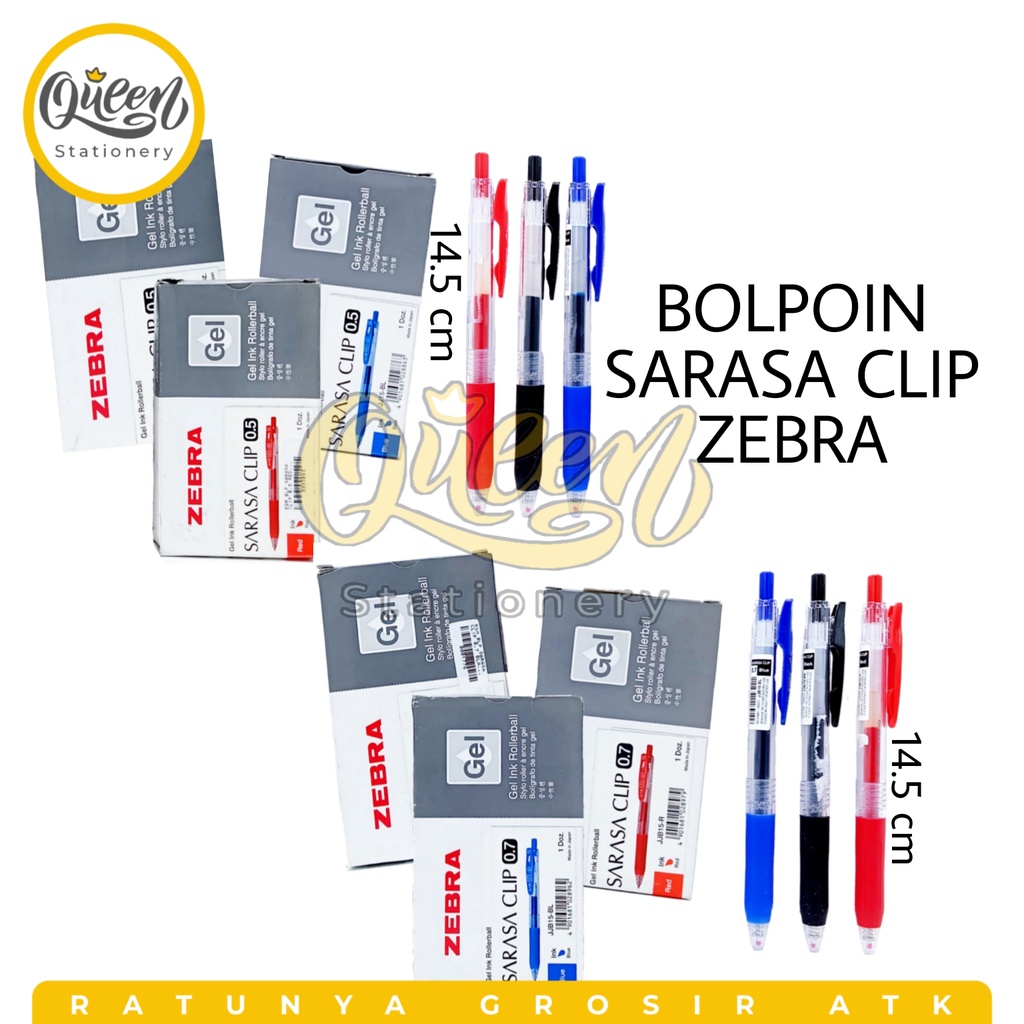 

1 PCS BOLPEN SARASA CLIP ZEBRA / PULPEN / PENA / BALLPOINT ZEBRA