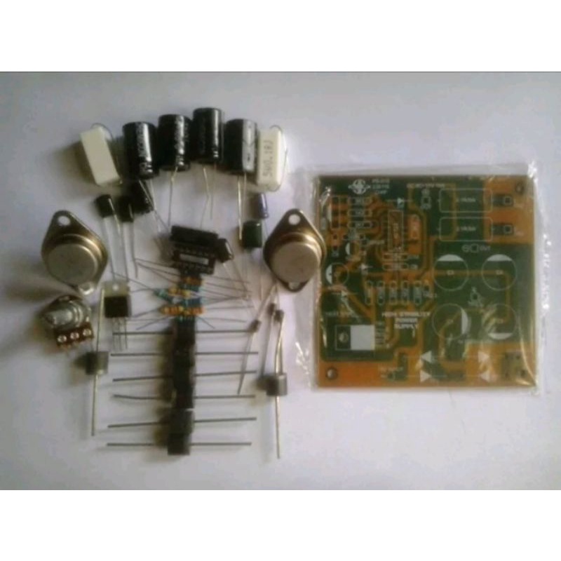 diy pcb dan komponen high stability power supply saturn ps010