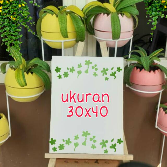 Kanvas Lukis Putih