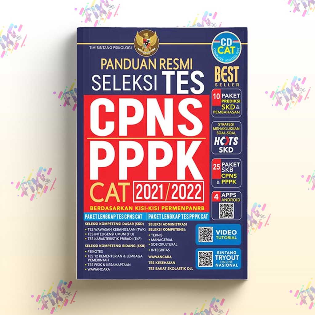 Buku Tes CPNS Panduan Resmi Tes CPNS & PPPK 2021/2022 + CD - Tim Bintang Psikologi
